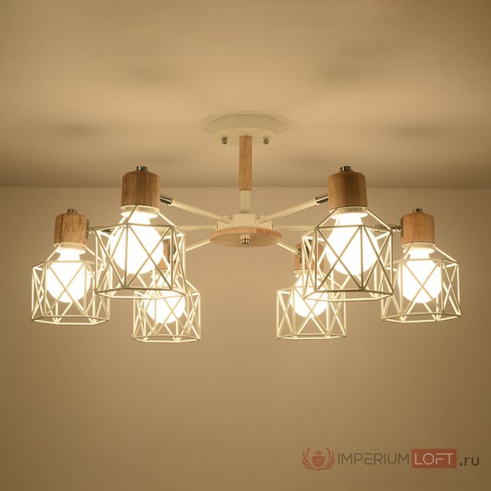 Потолочная люстра CORF B3 Gray 5 lamps by ImperiumLoft