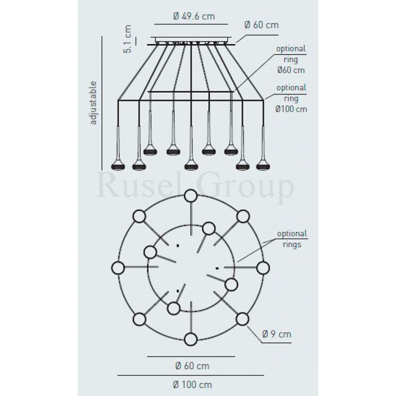 Подвесной светильник AXO LIGHT FAIRY SP 12