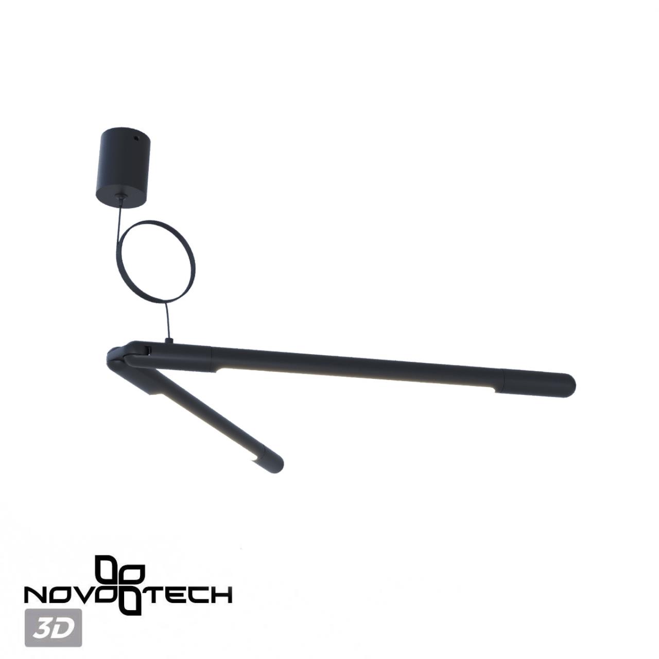 База накладная для ввода питания с гибким угловым соединителем и проводом-подвесом Novotech 359387