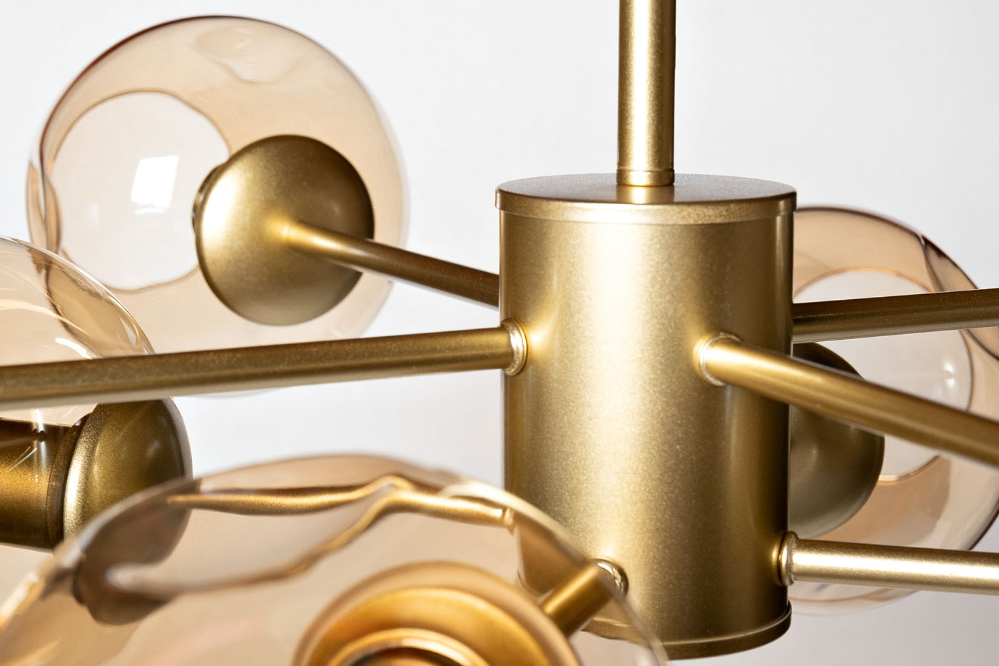 Светильник потолочный со стеклянными плафонами Garda Decor 92EL-YG18644-8P