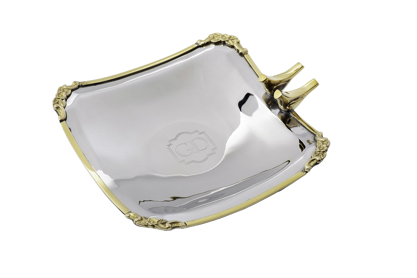 Блюдо Birds квадратное на ножках Garda Decor 95IM-0072