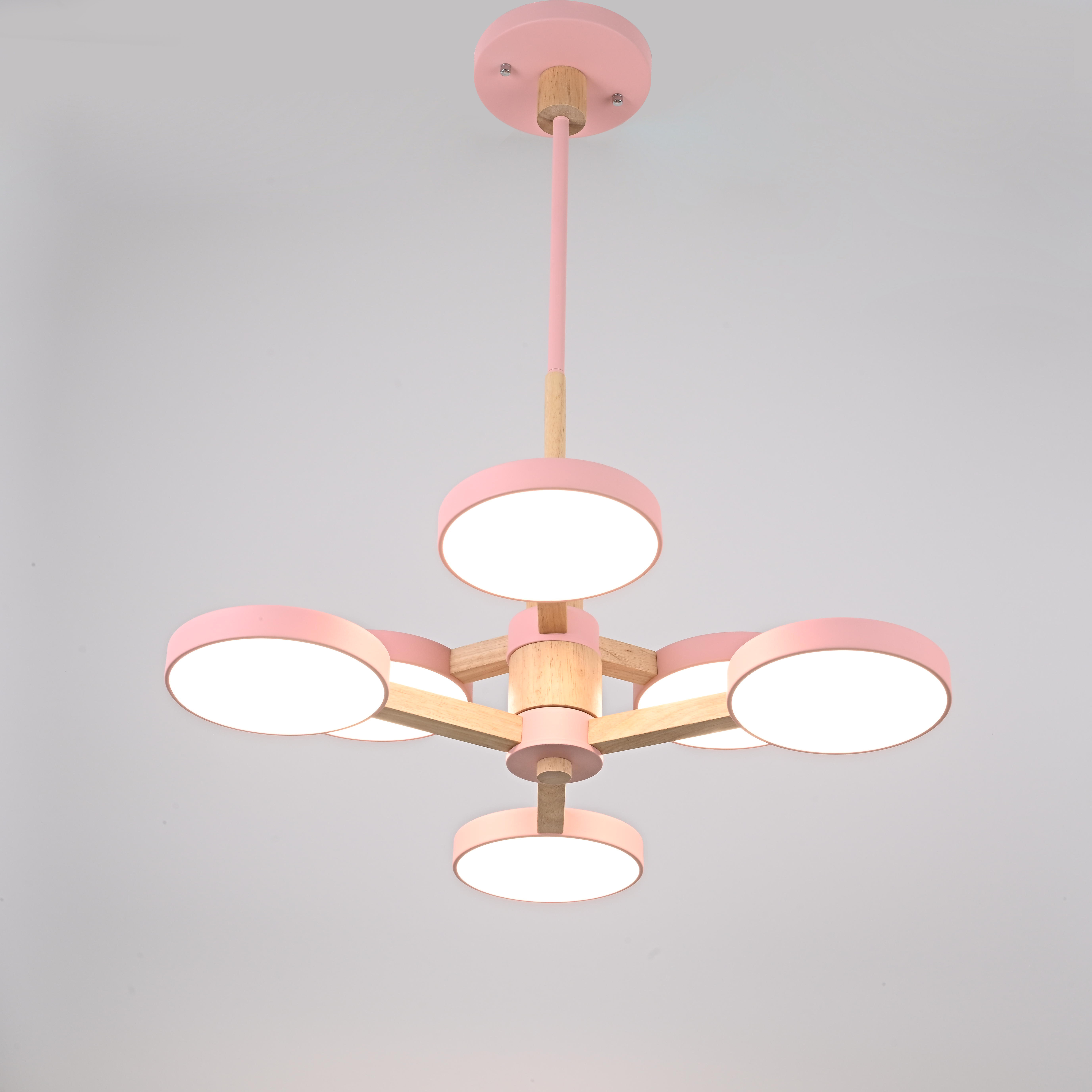 Подвесная люстра TURNA DBL L6 Pink by ImperiumLoft