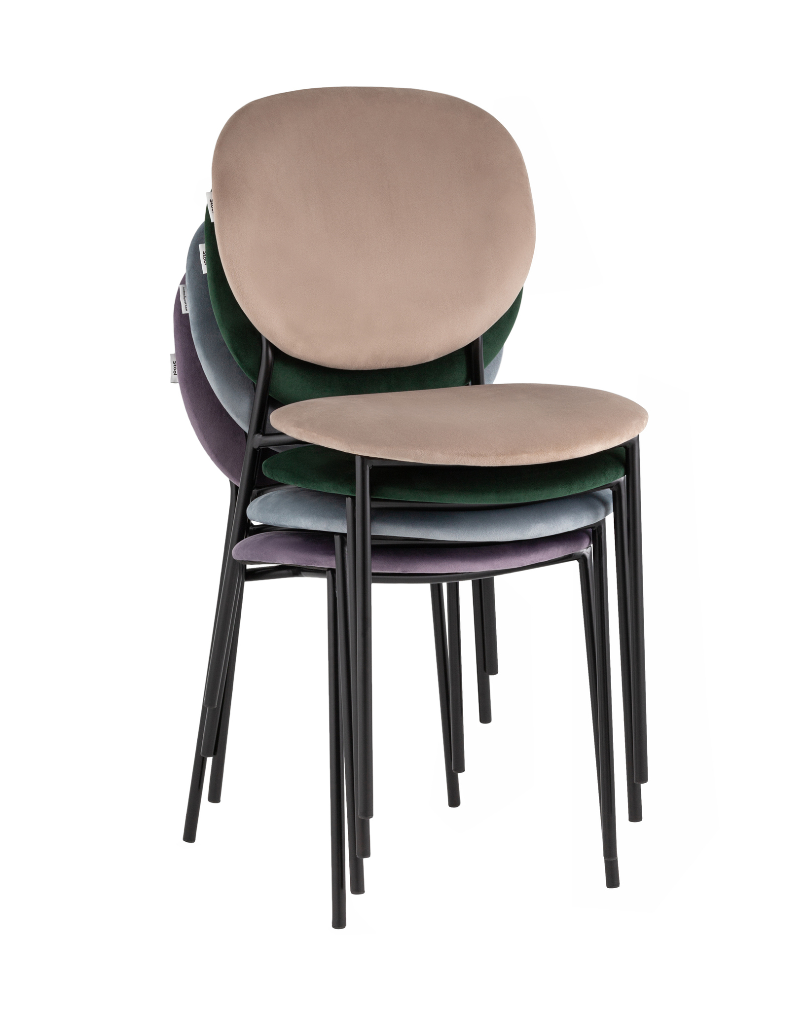 Стул Стенли велюр коричневый Stool Group