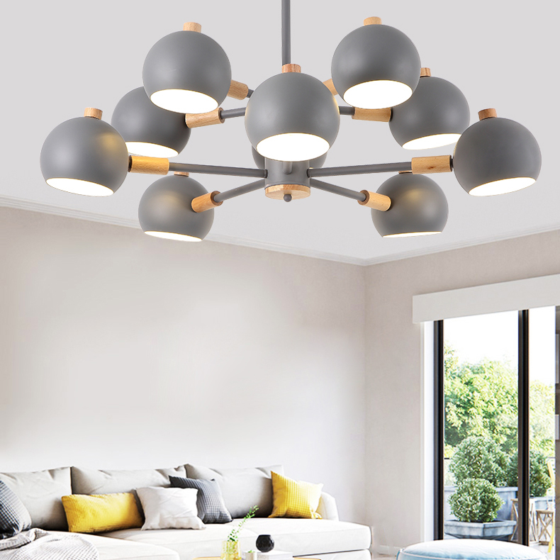Люстра на штанге SVEN 8 lamps White by ImperiumLoft