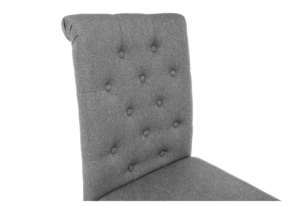 Стул деревянный Woodville Amelia dark walnut / fabric grey 11016