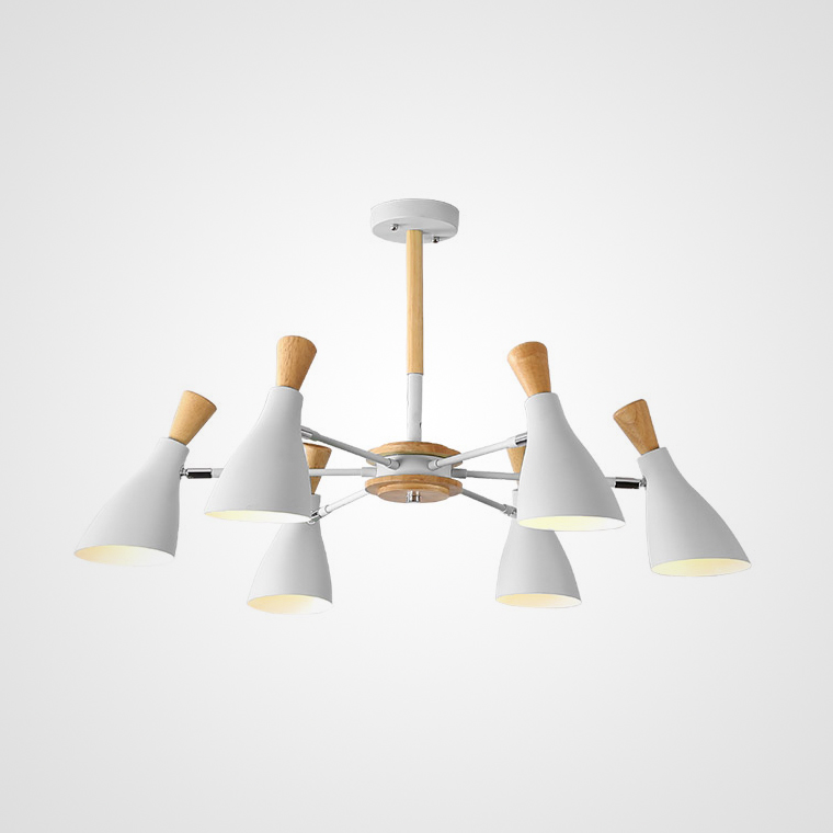 Люстра на штанге TUNE L6 White by ImperiumLoft