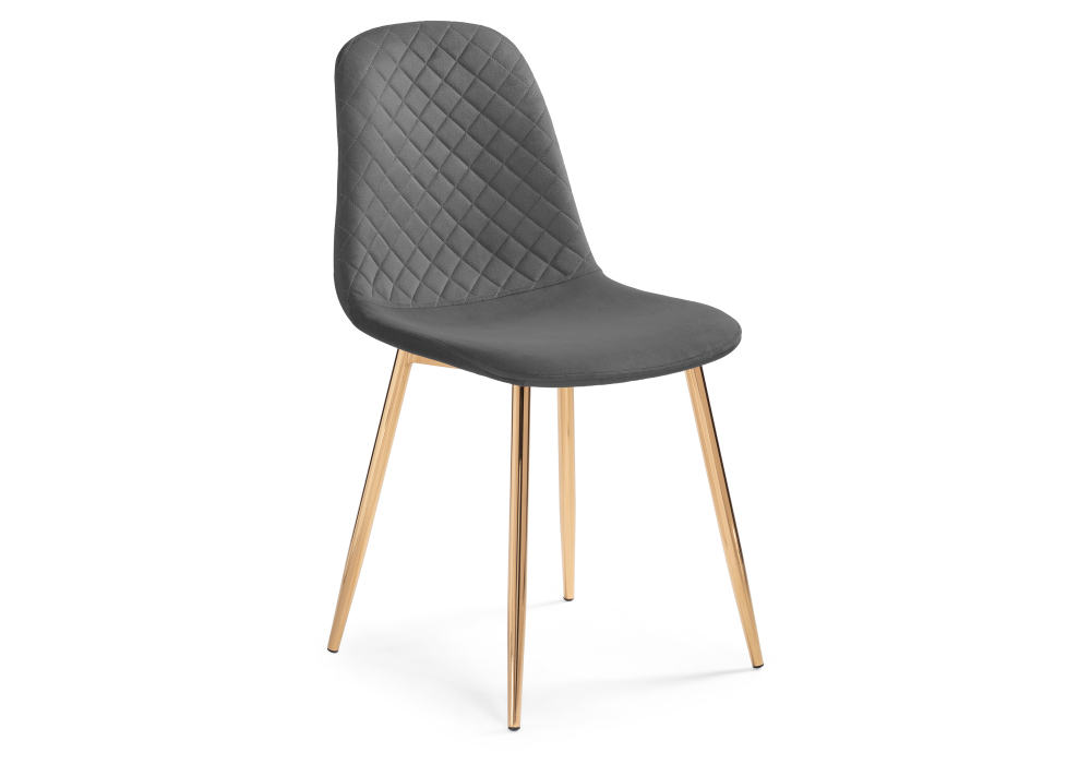 Стул Woodville Dabl dark gray / gold 15324