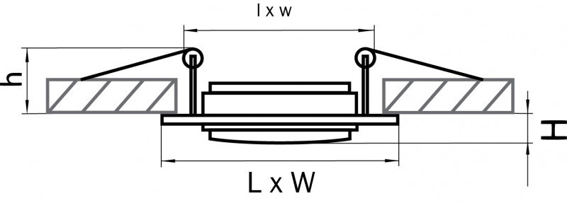 Встраиваемый светильник Lightstar 011621