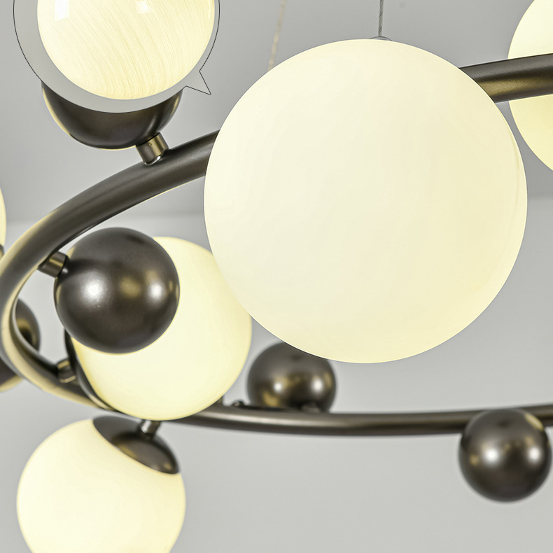 Кольцевые люстры и светильники DONALD D80 by ImperiumLoft