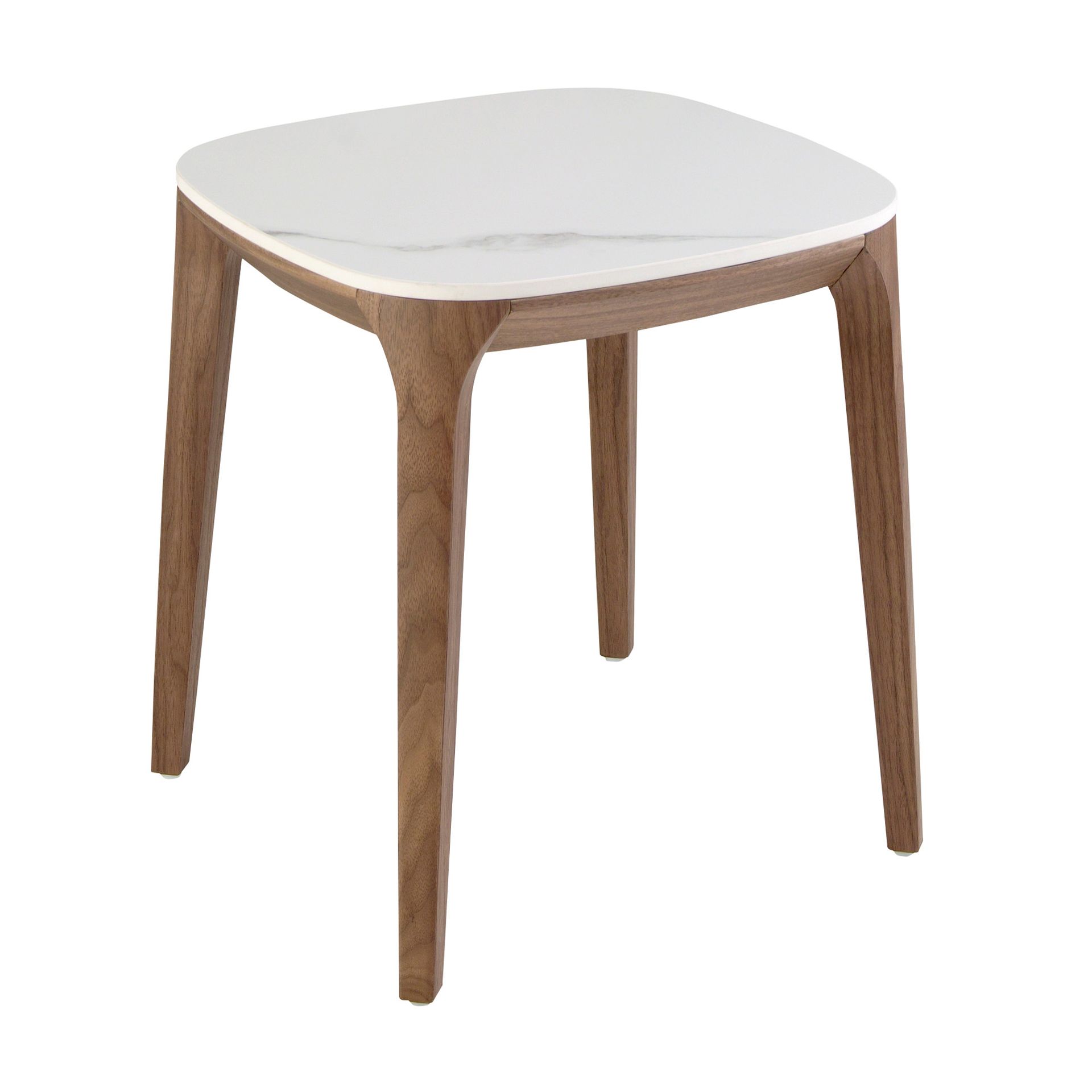 Приставной столик 2133/ET933 из мраморной керамики и ореха Angel Cerda