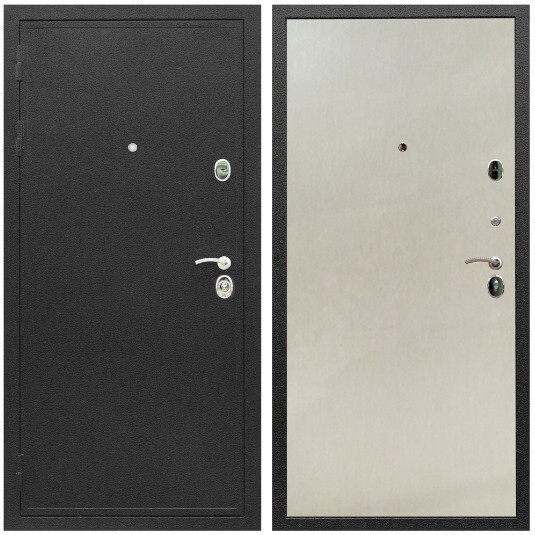 Дверь входная Graf Престиж Черный шелк / МДФ 6 мм ПЭ Венге светлый