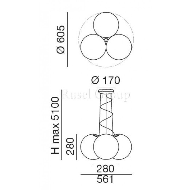 Подвесной светильник Linea Light Oh! 10220