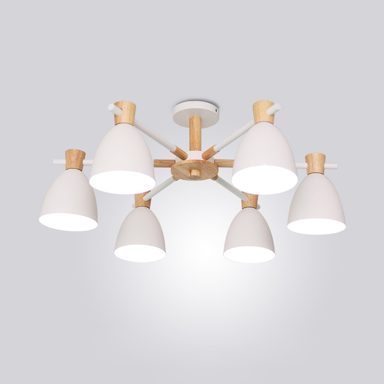 Потолочная люстра FOLKE 6 White by ImperiumLoft