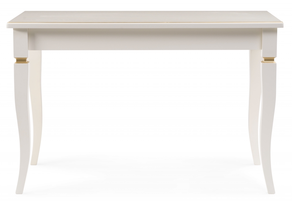 Стол деревянный Woodville Лорентайн слоновая кость / золото 438344
