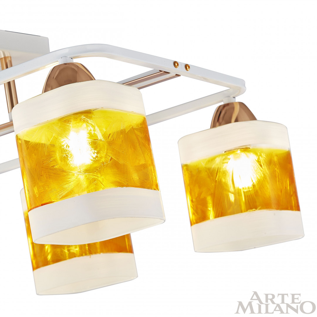 Люстра с плафонами 322008/6 WH+FG Arte Milano