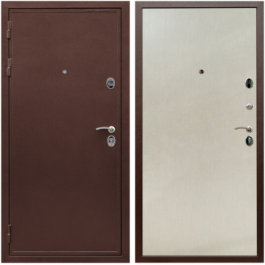 Дверь входная Graf Лондон Антик медь / МДФ 6 мм ПЭ Венге светлый