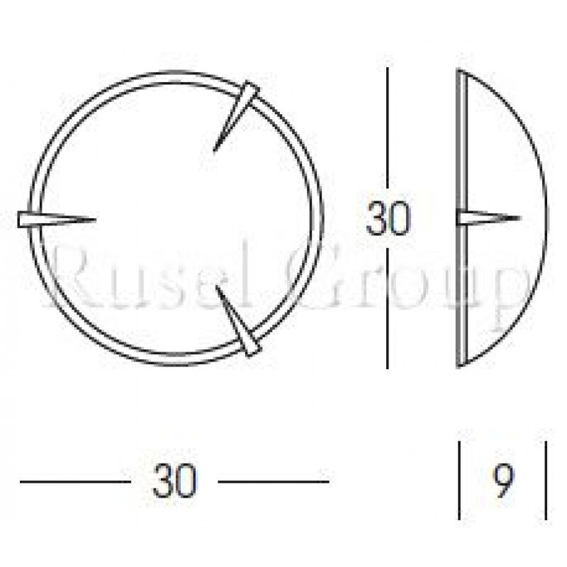 Настенно-потолочный светильник Linea Light Lancia 73665