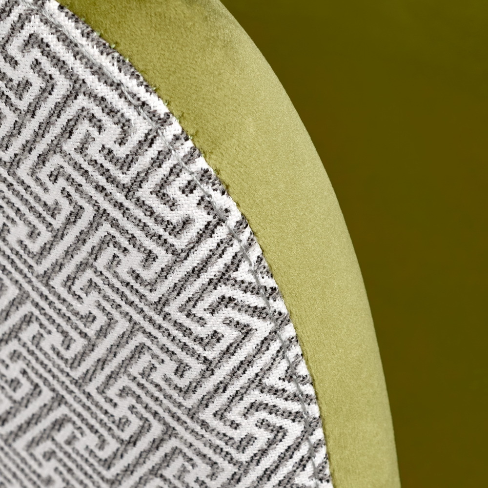 Стул Bruno ярко-зеленый с жаккардом Bradex Home RF 0360