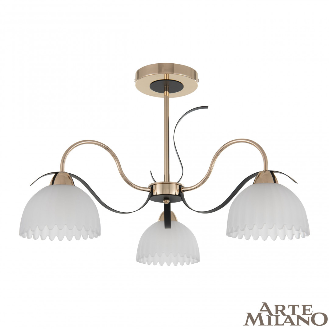 Люстра с плафонами 327306/3 FG+BK Arte Milano