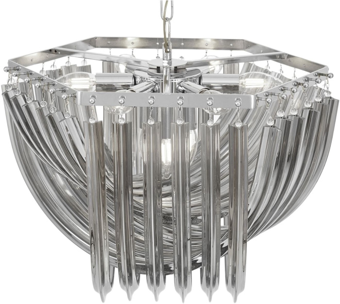 Подвесная люстра Lumina Deco LDP 7044-550 CHR+GY