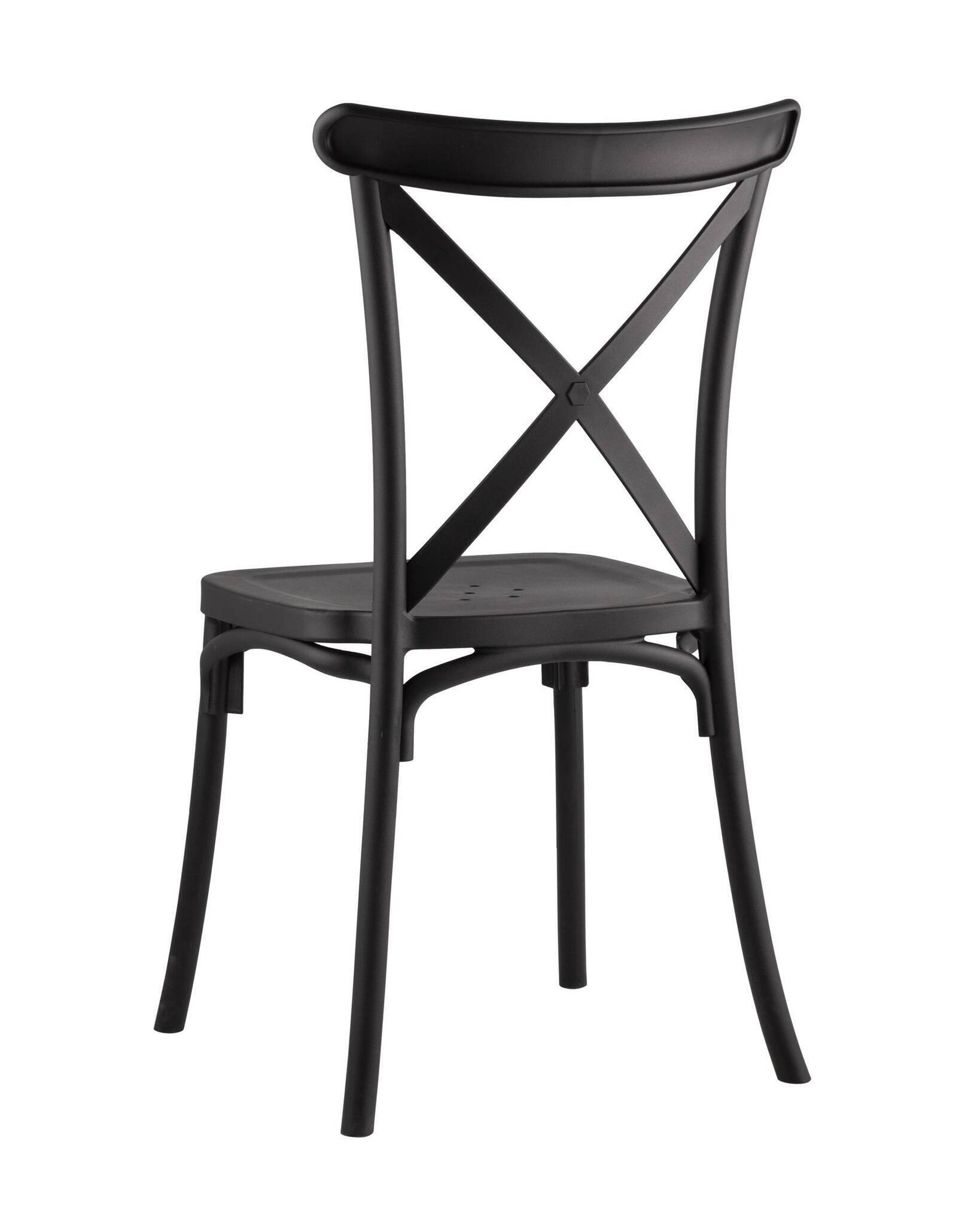 Стул Кроссбэк пластиковый черный Stool Group
