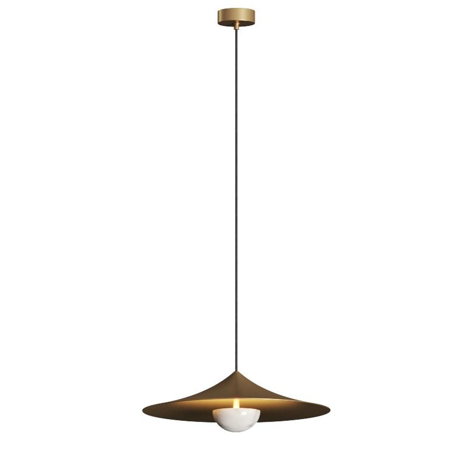 Подвесной светильник Hat золотой металл/белый мрамор Aromas del Campo