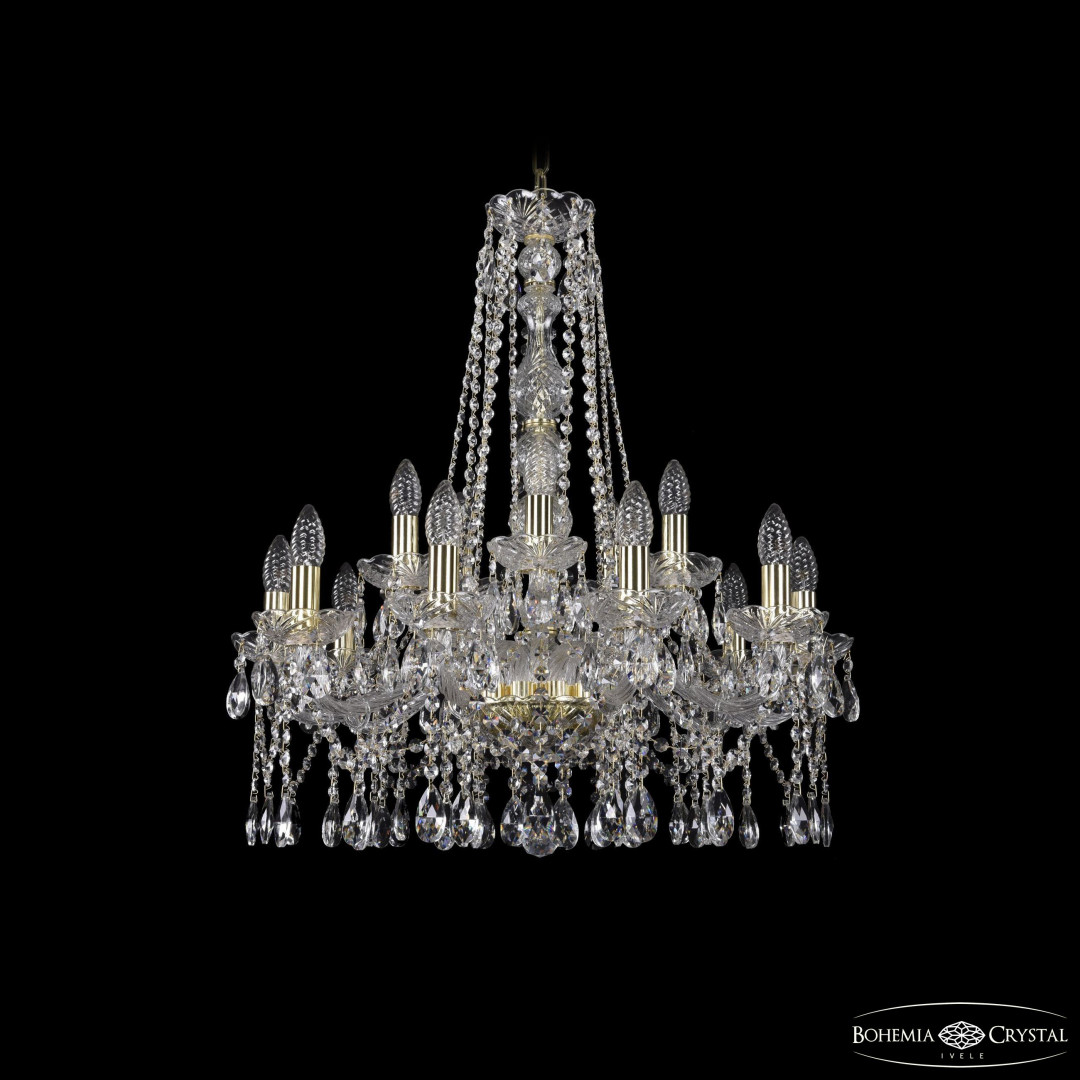 Люстра хрустальная 1413/10+5/220/h-71 G