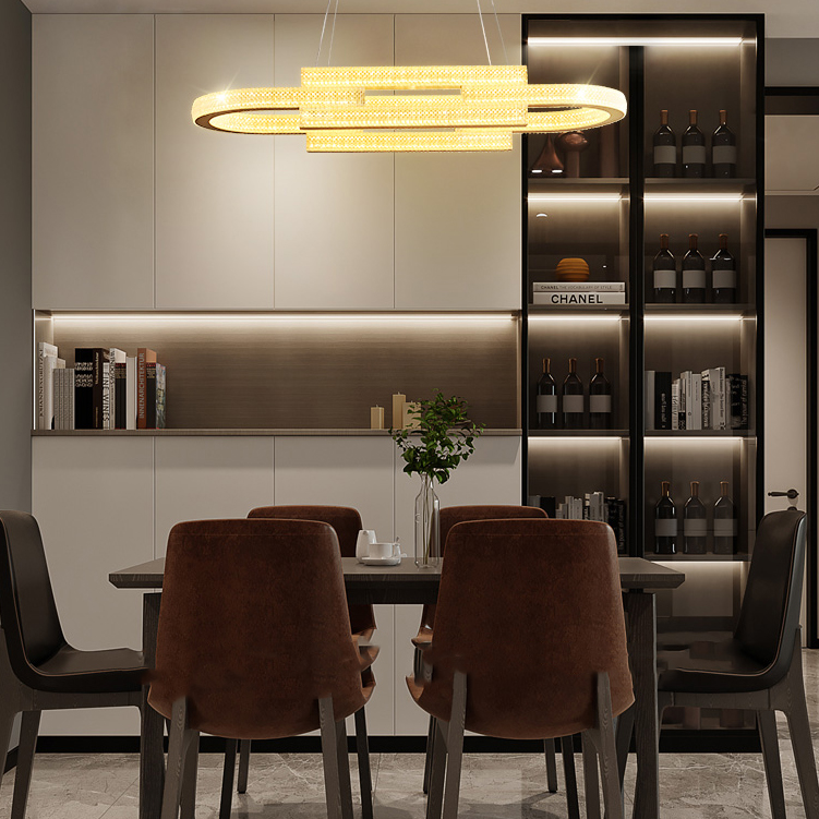 Подвесной светильник LOUELLA  A L77 Black Трехцветный свет by ImperiumLoft
