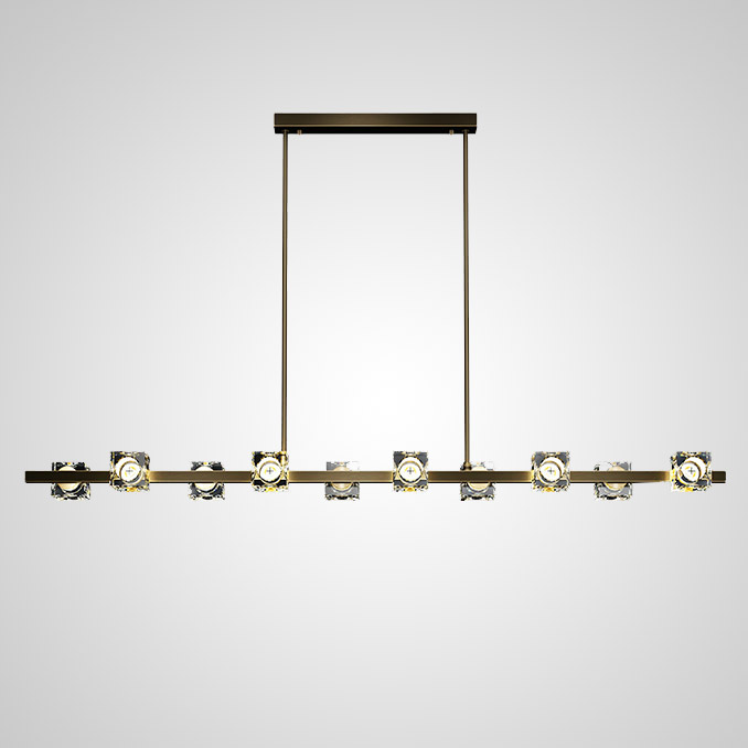 Потолочный светильник MICHAL LONG L10 Brass Black by ImperiumLoft