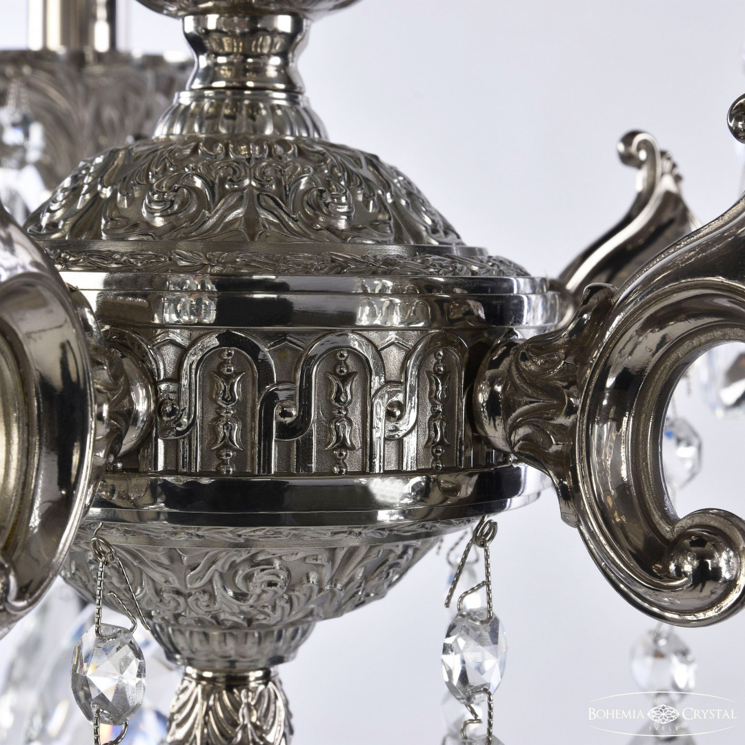 Люстра бронзовая с хрусталём 72102/5/125 A Ni