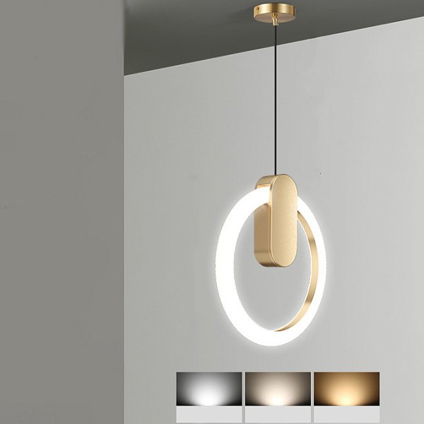 Подвесной светильник GINA D30 Brass Трехцветный свет by ImperiumLoft