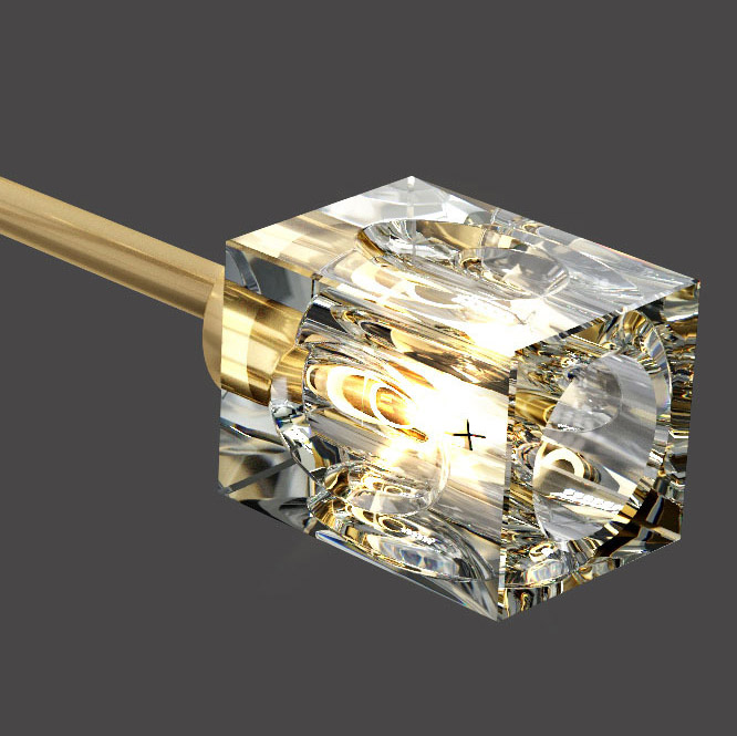 Потолочная люстра MICHAL L8 Brass by ImperiumLoft