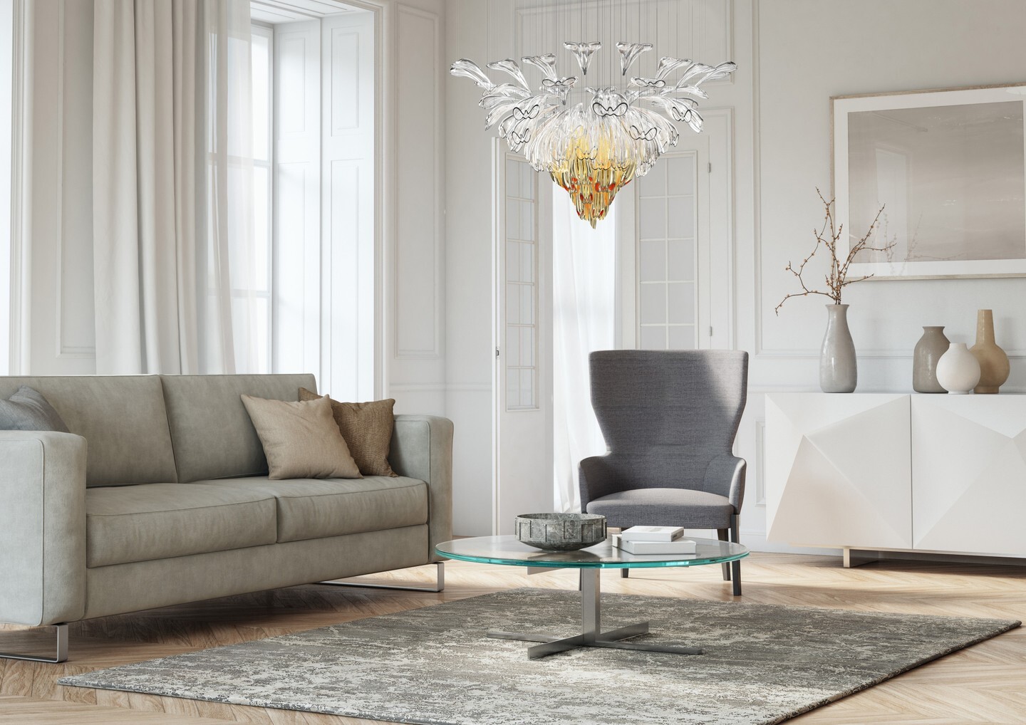 Подвесной светильник LASVIT Alice Light Amber
