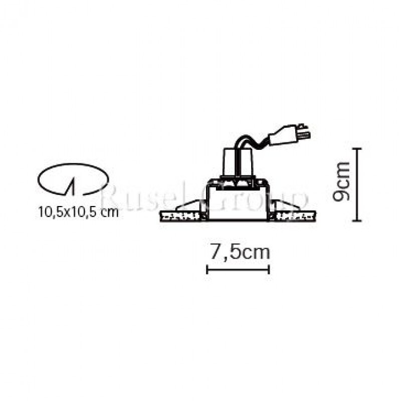 Встраиваемый светильник Fabbian Tools F19 F03 01