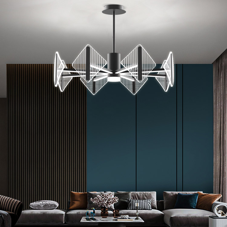 Потолочная люстра KEEN L6 Black by ImperiumLoft