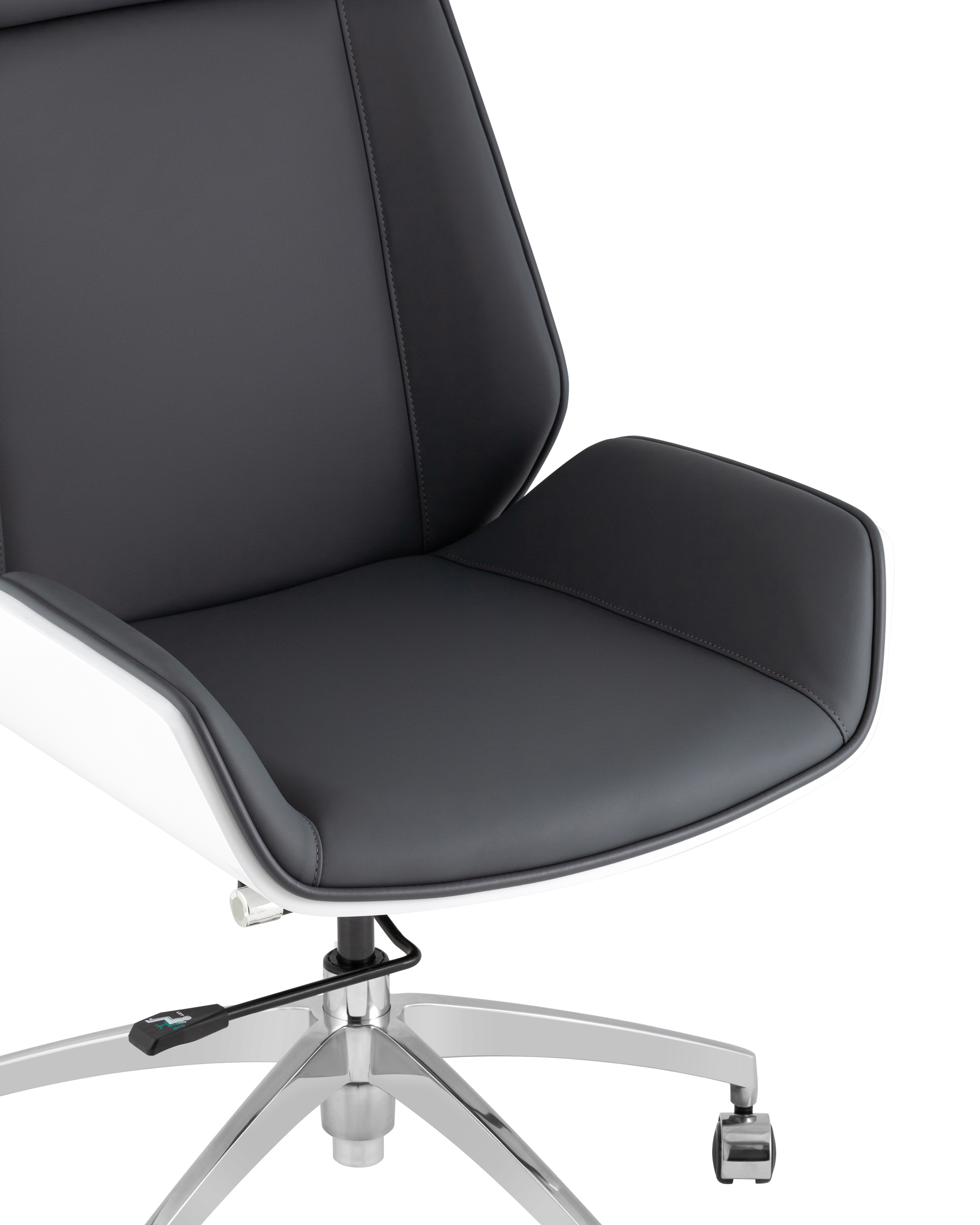 Кресло руководителя TopChairs Crown SN серо-голубой Stool Group