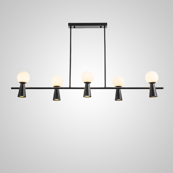 Потолочный светильник ABELINA LONG L10 Black White by ImperiumLoft