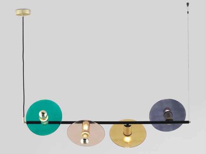 Подвесной светильник Ohlala черный - латунь (плафоны не в комплекте) Aromas del Campo