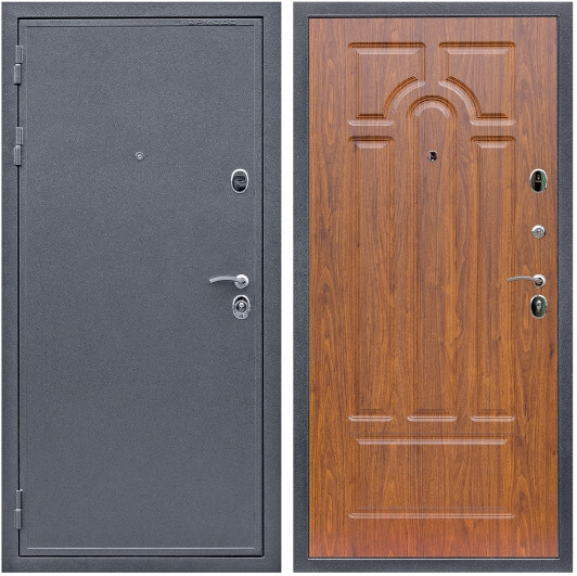 Дверь входная Graf Престиж Антик серебро / МДФ 6 мм ФЛ-58 Мореная береза