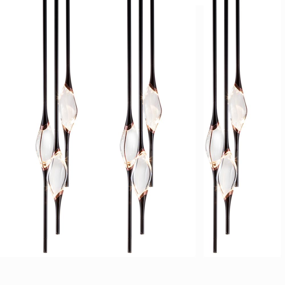 Подвесной светильник  Delight Collection Pezzo 9 pearl black