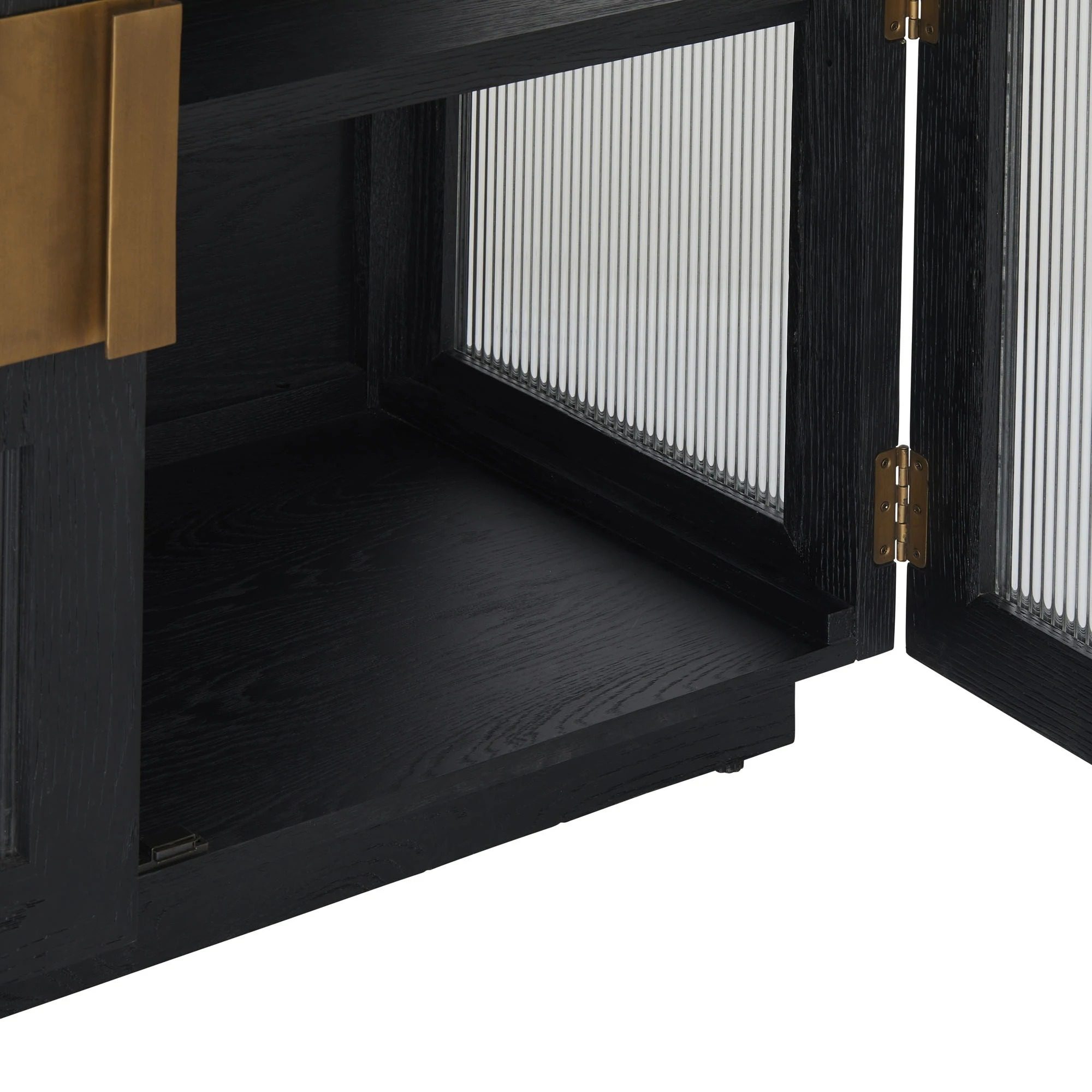 Черный комод Louvre Home Амстердам LHFSB200VIM-BO