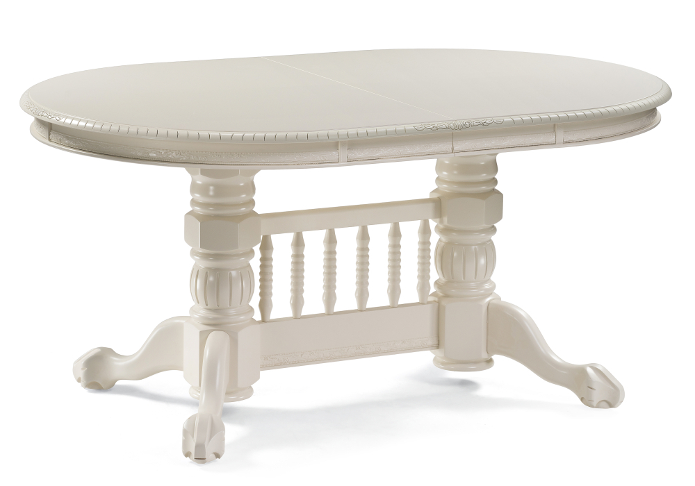 Стол деревянный Woodville Кантри 160(240)х107х80 слоновая кость 450823