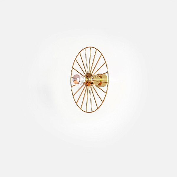 Бра Wheel 30 cm золотой + цоколь 5 cm золотой Aromas del Campo