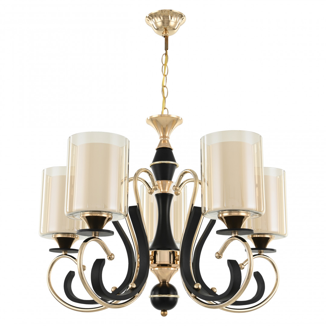 Люстра подвесная с плафонами 302237/5 Bk/Gd Arte Milano