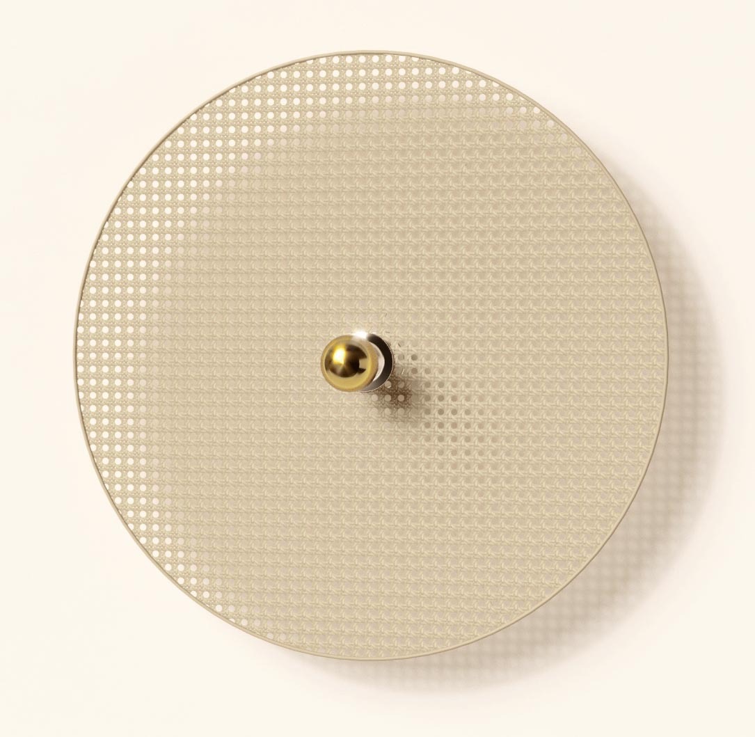 Бра Tan Tan A1053/15 см черный металл + 1125/90 см натуральный ротанг Aromas del Campo