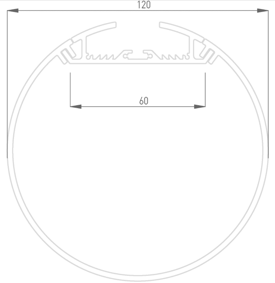 Профиль алюминиевый DesignLed LT.120