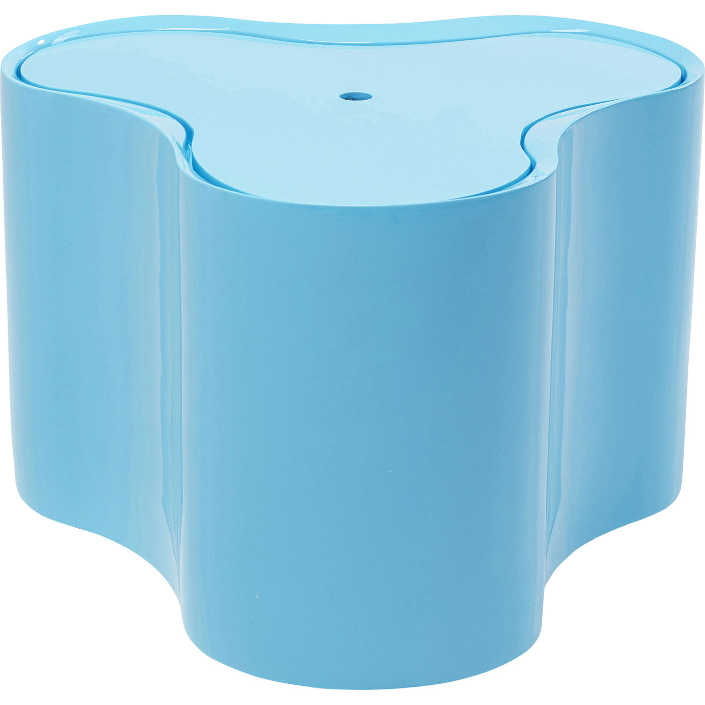 Стол приставной KARE x Karim Rashid Lotus Light Blue 35cm KARE 70881