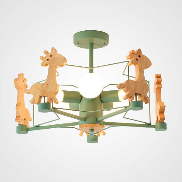 Потолочная люстра GIRAFFE Star Green by ImperiumLoft
