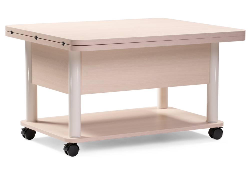 Стол-трансформер Woodville Виват светлый венге / белый 402947