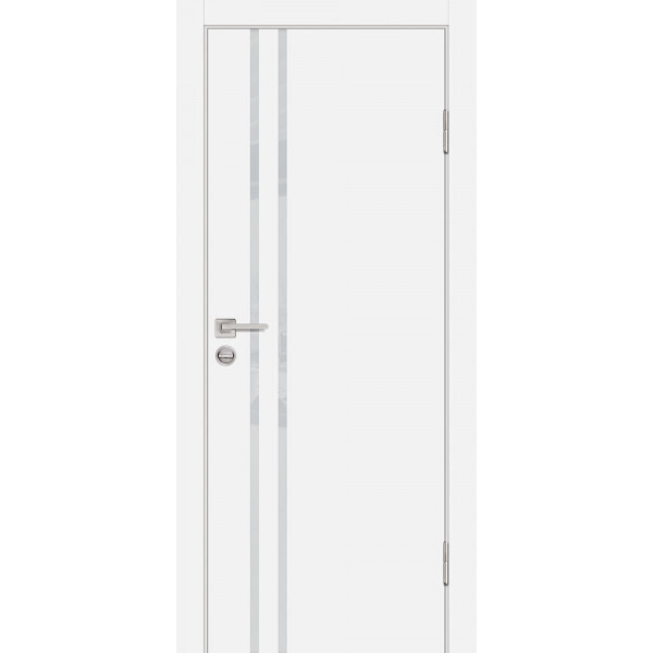 Межкомнатная дверь Graf P-11 лунный лакобель Белый (2000 х 600)